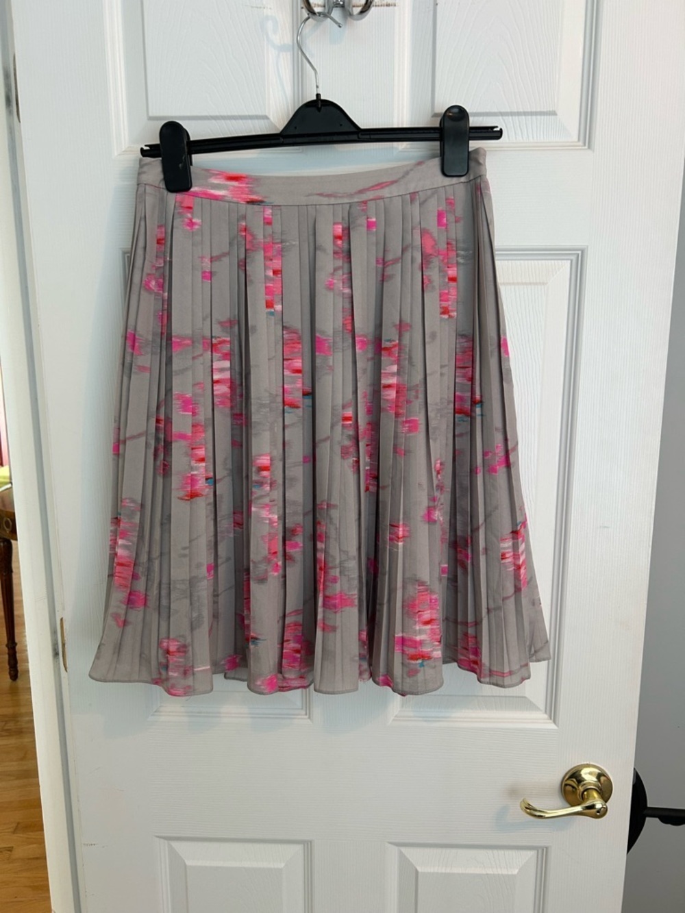 Banana Republic Ikat Watercolor Pleated Skirt